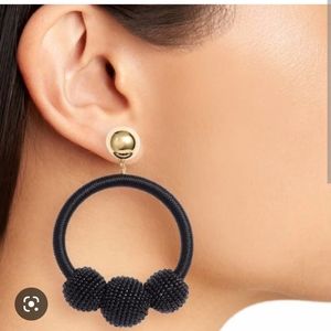 SOLD 🎄🎅♠️💕Kate Spade - Black Seed Bead Earrings